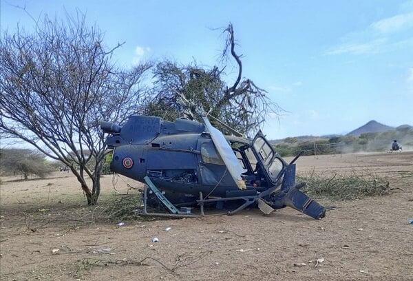 Kenya Airforce helicopter crashes in Lamu