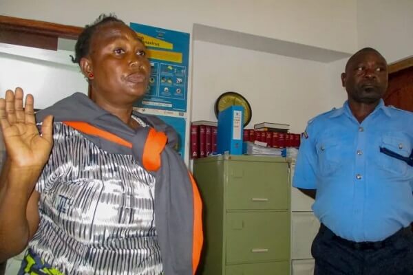 Mombasa woman in court over possession of python skin