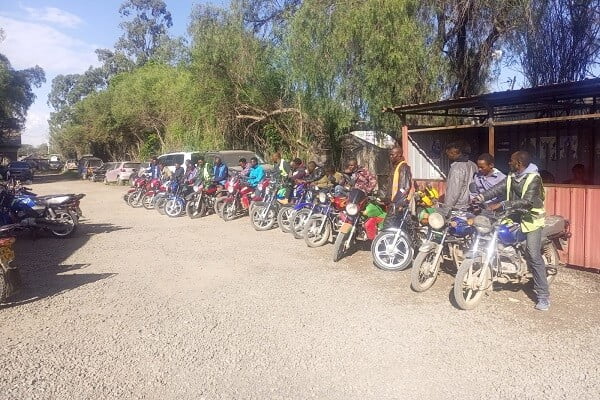 Motorcycle riders in Kitengela boycott the arrest of their colleagues