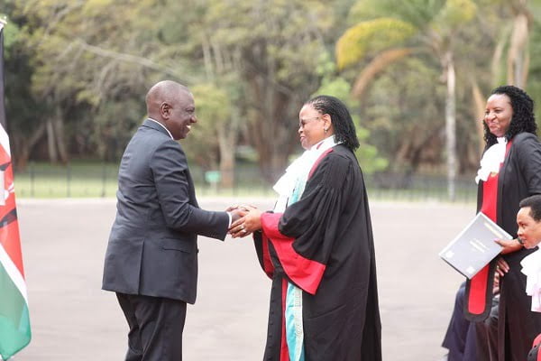 President Ruto and CJ Martha Koome in talks at State House