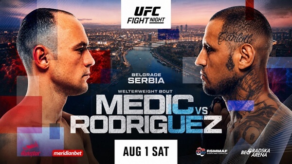 Rod UFC Names Meridianbet Presenting Partner of UFC FIGHT NIGHT: MEDIC vs. RODRIGUEZ